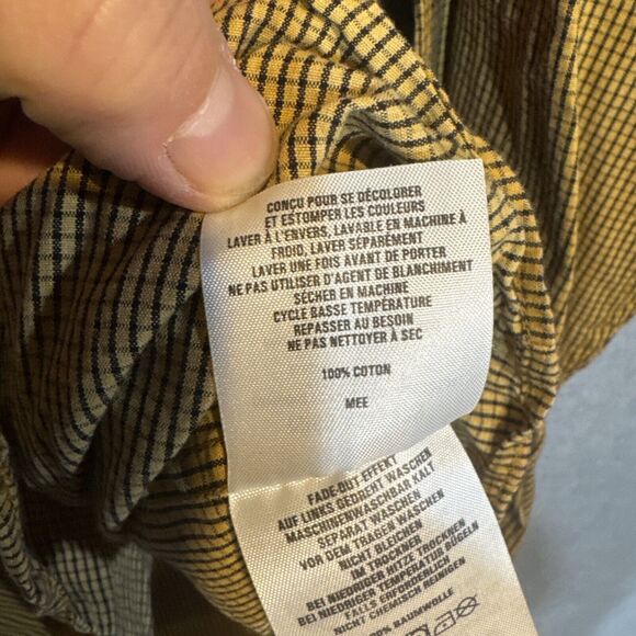 Columbia Vertex Button Down Shirt Mens‎ XXL Long Sleeve Orange Check Casual Work - Picture 9 of 14